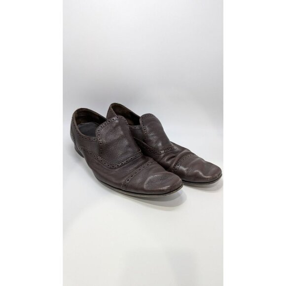 Bally Dark Brown Men's Leather Danube Loafer - Picture 1 of 6